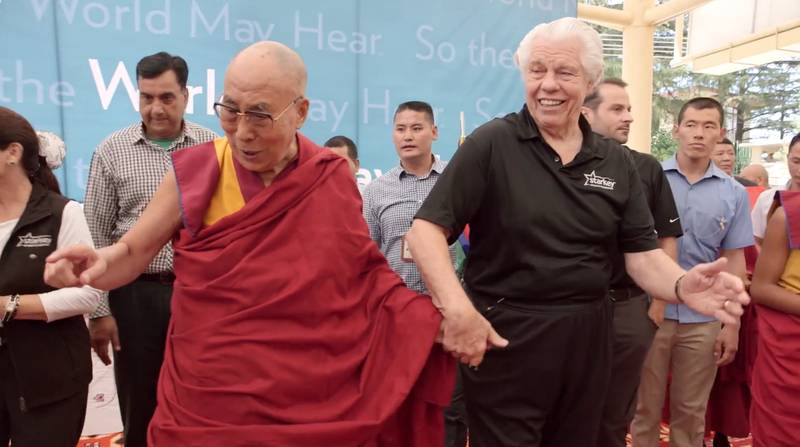 Starkey visits the Dalai Lama